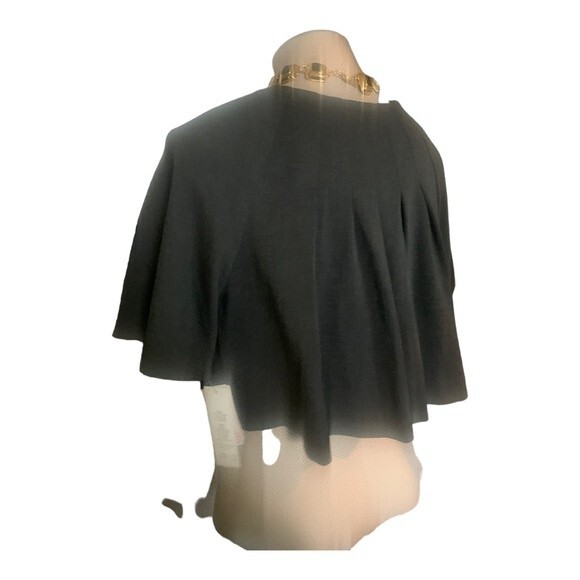 ADRIANNA PAPELL Women's Gray Jacket Only Size 14 NWT Bolero Cape Evening Dressy - Picture 7 of 14